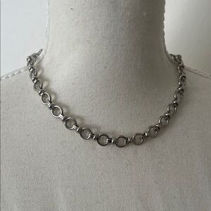 Sterling-Style Silver Link Chain Necklace - Women Jewelry